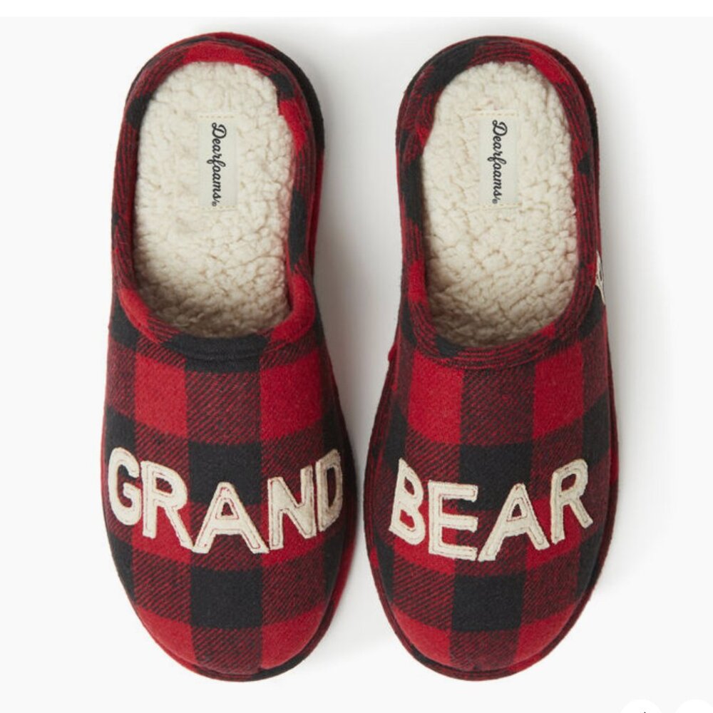 NEW Grand Bear Buffalo Check Clog Slipper